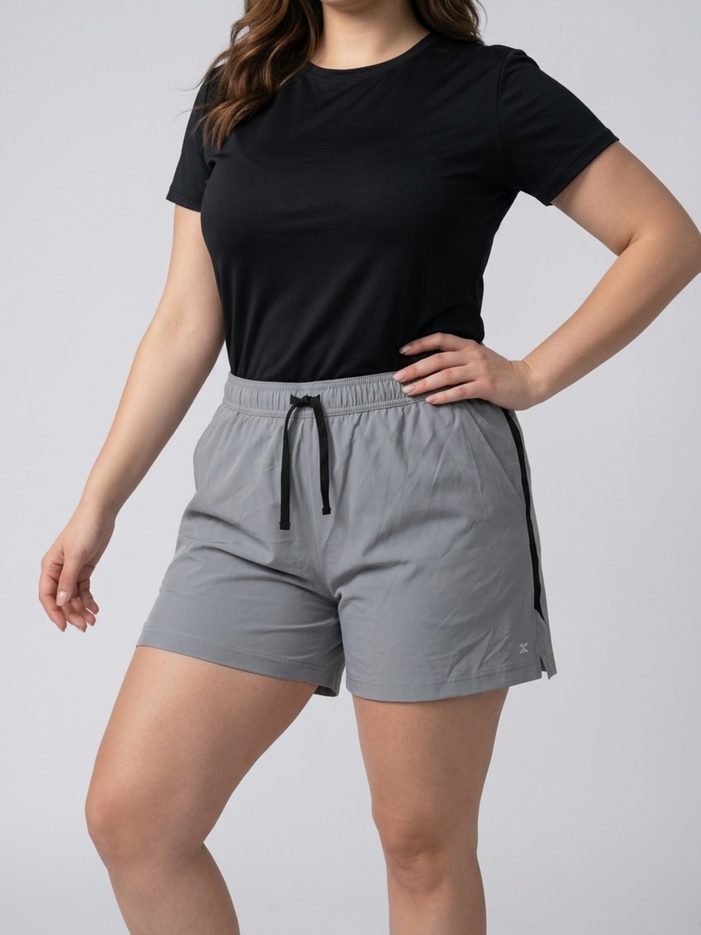 NWT XERSION Gray Plus-Size Athletic Drawstring Shorts XXL